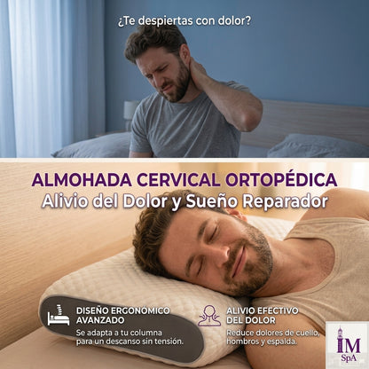 ALMOHADA CERVICAL VISCOSA®️ - Mejor Sueño y Mayor Descanso, Mejoran tu Día.