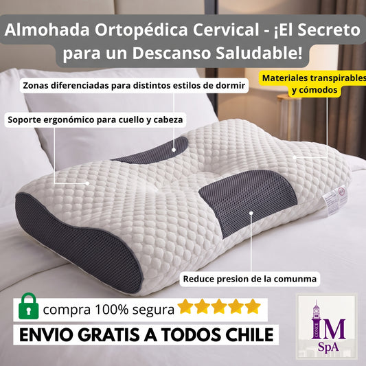 ALMOHADA CERVICAL VISCOSA®️ - Mejor Sueño y Mayor Descanso, Mejoran tu Día.