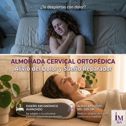 ALMOHADA CERVICAL VISCOSA®️ - Mejor Sueño y Mayor Descanso, Mejoran tu Día.